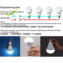 5W Rechargeable Emergency LED Bulb with Backup Battery E27 B22